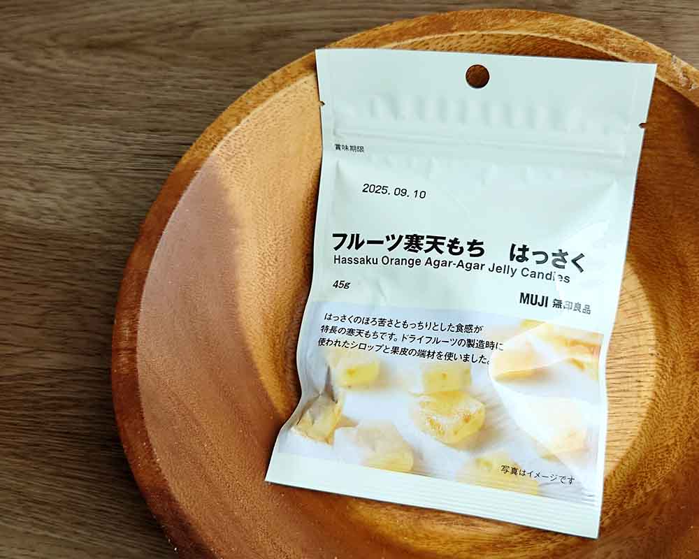 無印　フルーツ寒天もち　はっさく